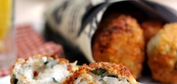 Рисовые крокеты с горгонзолой