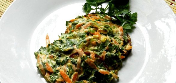 Закуска из кабачков с чесноком