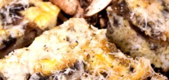 Горячая сырно-грибная закуска с тимьяном