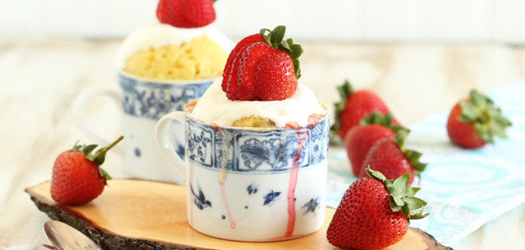 Магкейк с клубникой