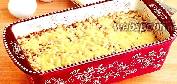 Запеканка из гречки с грибами