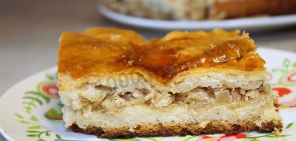 Пирог с капустой и мясом дрожжевой