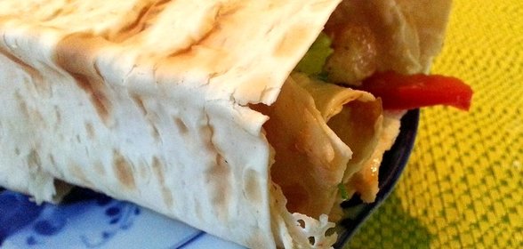 Шаурма по-домашнему с мясом