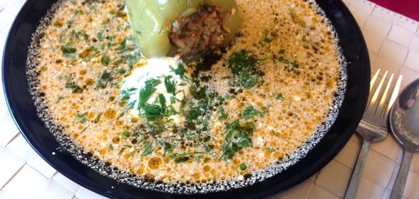 Фаршированные перцы с мясом и рисом