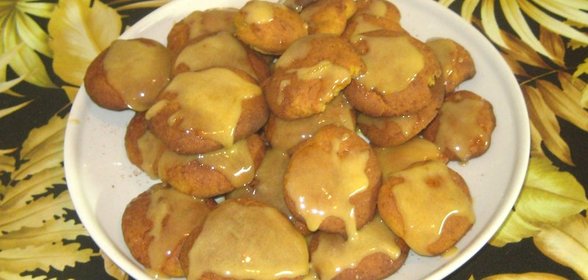 Тыквенное песочное печенье