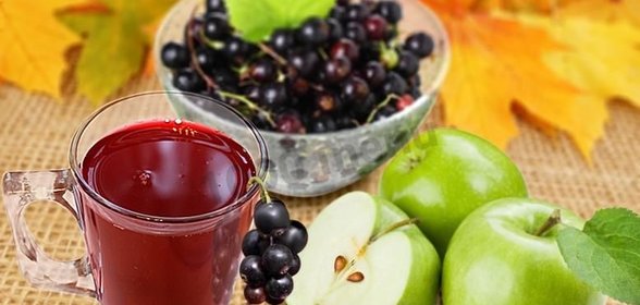 Компот яблоко смородина