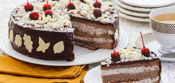 Шоколадно-кофейный торт