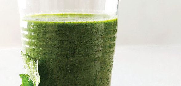 Зеленый смузи на завтрак