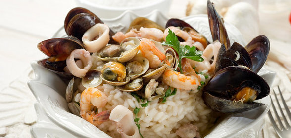 Ризотто с морепродуктами