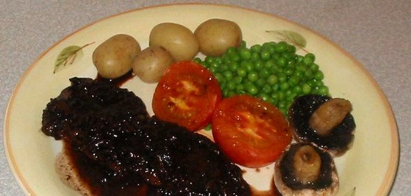 Стейк с французским соусом