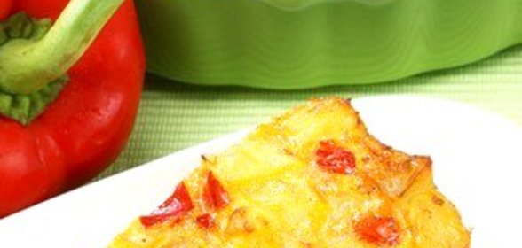 Тортилья с картофелем и сладкими перцами