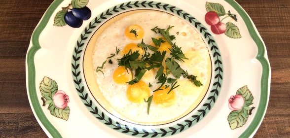 Яичница-глазунья из перепелиных яиц