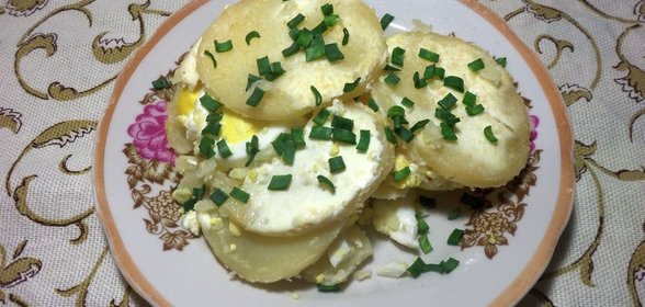 Слоеный картофель