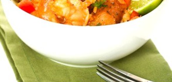 Креветки с текилой и лаймом