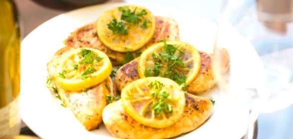 Курица с лимоном и имбирем