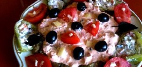 Закуска Летнее ассорти с икрой из баклажан