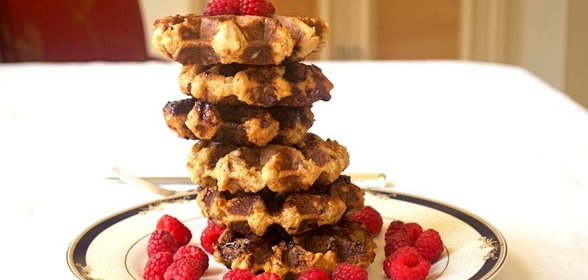 Венские вафли в вафельнице