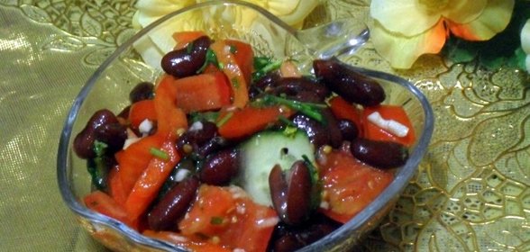 Салат с красной фасолью