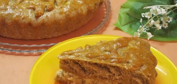 Пирог из цельнозерновой муки с капустой