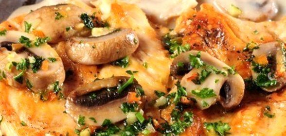 Куриное филе с грибами