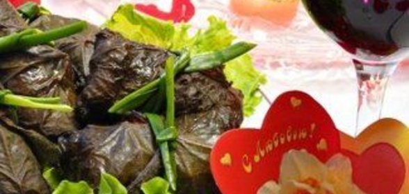 Виноградные улитки из семги