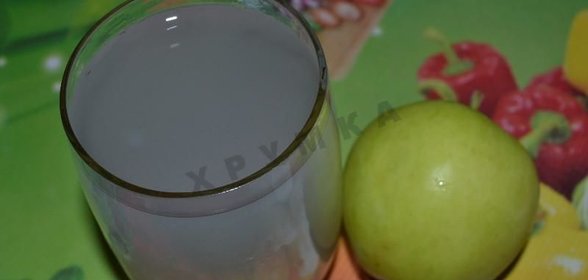 яблочный кисель из яблок