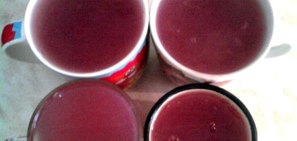 Кисель из вишневого сиропа