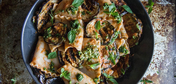 Макароны с баклажанами