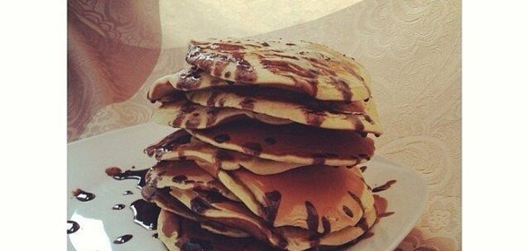 American Pancakes с шоколадным ганашем