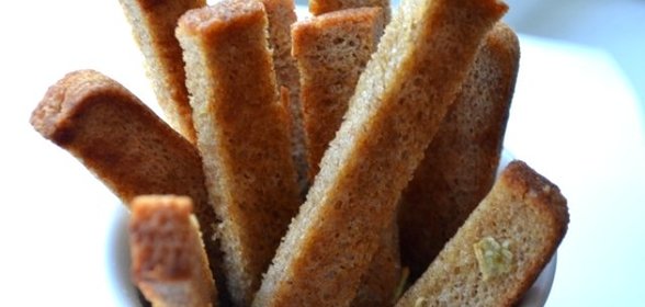 Гренки в духовке к пиву