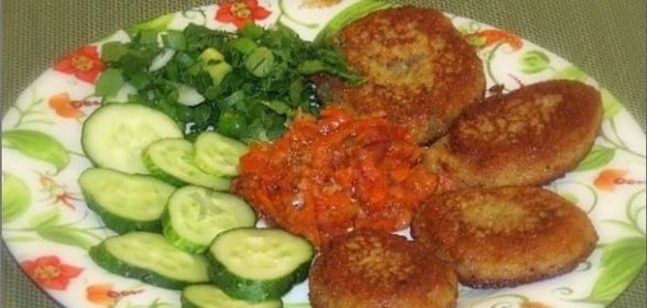 Оладьи из икры рыбы