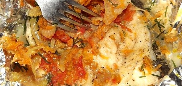 Стейк из зубатки