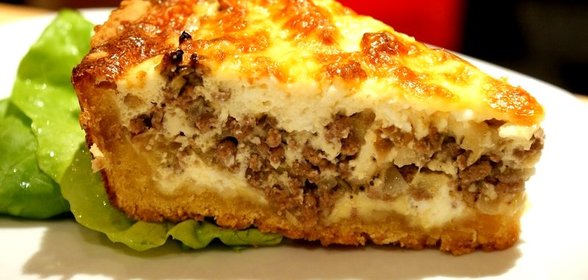 Заливной пирог с фаршем