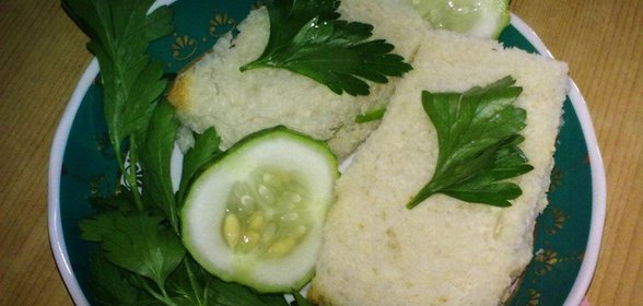 Английский сэндвич с огурцом