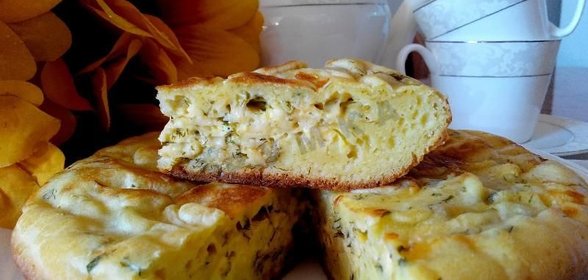 Пирог с сыром в мультиварке