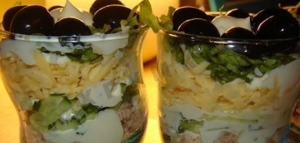 Новогодний салат воздушный