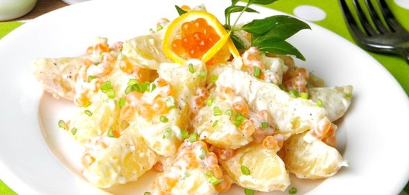 Салат с икрой
