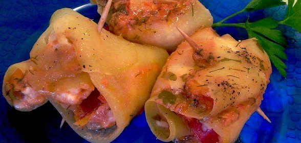 Рулетики из кабачков