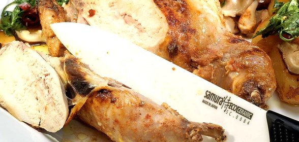 Курица в йогурте с картошкой и шиитаке