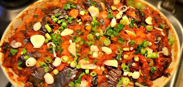 Баклажаны, фаршированные мясом, по‑турецки