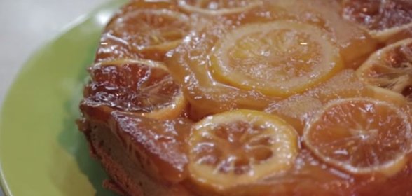 Лимонный кекс-перевертыш