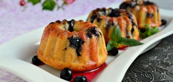 Черничные маффины