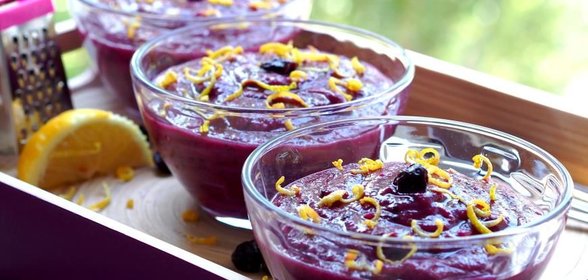 Экспресс-мусс из ягод и фруктов с кус-кусом