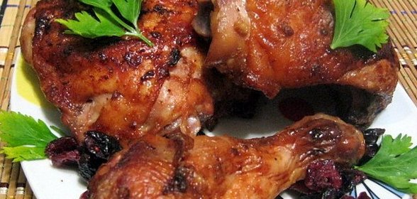 Запеченные куриные окорочка  Южный загар