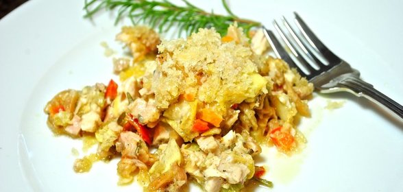 Итальянский салат с курицей
