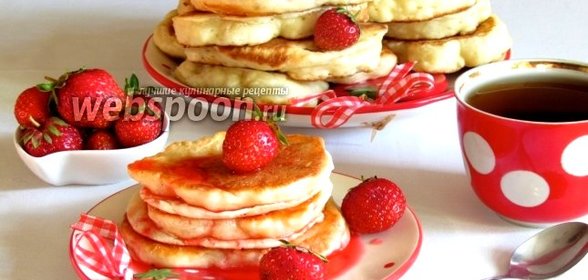 Пышные оладьи на кефире