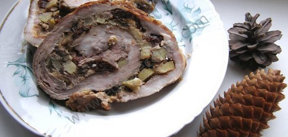 Свиной рулет из свинины в духовке
