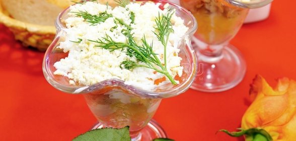 Салат «Мимоза» с горбушей