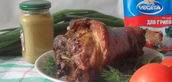 Свиная рулька в пиве