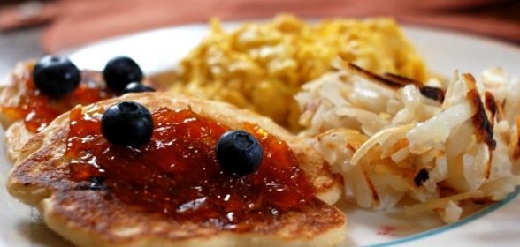 Творожники с голубикой